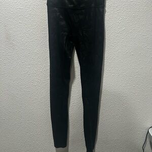 Spanx Black Camouflage Leggings
